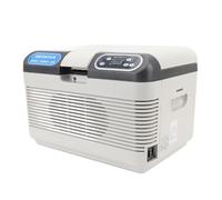 Qcwwy Réfrigérateur de Voiture, Mini Refroidisseur électrique pour Boisson avec Grand Réfrigérateur électrique Sapce de 12 L, Contrôle Précis de la Température, Affichage Numérique,