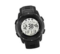 Qcwwy Regarder la Course de Sport Masculine Watch Numérique Multifonctionnel Imperméable Luminal Timing Sport Watch, pour Les Amateurs de Plein Air (Black)