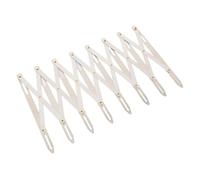 Qcwwy Règle de Mesure de Mesure à Distance égale en Expansion Souverain de Couture, 6,3 Pouces Aluminium Diviseur d'espace égal à Distance de Equate Mesurer le Souverain équidistant Extensible