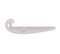 Qcwwy Règle Incurvée de 58cm Règle de Courbe Française en Plastique Règle de Coupe de Tissu de Haute Précision Transparente pour la Couture de Courtepointe