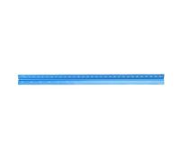 Qcwwy Règle Métrique à l'échelle Triangulaire, Outil de Rédaction en Aluminium avec Six échelles pour les Architectes et les Ingénieurs, 30 Cm de Long, Idéal pour les Dessins Techniques