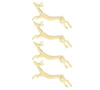 Qcwwy Repose-baguettes 4 Pièces, Support Réutilisable à Lisse au Design Animal Mignon pour Cuillères et Fourchettes, avec Technologie de Meulage Polie, pour la Fête au Restaurant à (Biche)