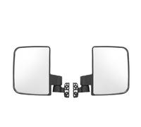 Qcwwy Rétroviseur Latéral Pliable pour Voiturette de, Verre trempé, Réglable à 180 Degrés, Installation sans Perçage, pour EZGO TXT RXV Precedent, Manœuvres Sûres