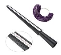 Qcwwy Ring Mandrin Sizer Outils Ornementaux Accessoires avec Tailles US et HK pour la Fabrication de Bagues et les Alliances Ring Mandrin Sizer Bijoux Outil de Mesure Bijoux