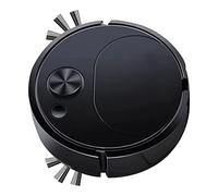 Qcwwy Robot Aspirateur à Vide Rechargeable de Balayage de Balayage de de 3 en 1 Robot de Intelligent pour étage Hard Plan Moulant en Marbre en Marbre en Bois Flottant, Aspiration Forte