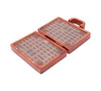Qcwwy Rock Collection Display Shell Beautiful Crystal Mineral Showcase Organizer pour Stone Sanage - Étui Vintage pour Rock Snemers