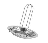 Qcwwy Rôtissoire à Poulet en Acier Inoxydable, Accessoires de Gril de Camping, Outil de Gril épais Antiadhésif avec Bol pour Accessoires de Barbecue et Four Chaud électrique Rôtissoire à Poulet en
