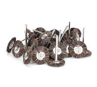 Qcwwy Roue à Brosse, Diamètre Extérieur de 25 Mm et Diamètre Intérieur de 3 Mm, Longue Durée de Vie, pour Le Décapage de la Peinture et Le Polissage de la Sculpture sur Bois, avec Une (Crinière de