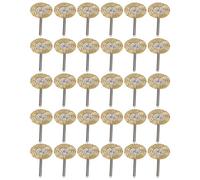 Qcwwy Roue à Brosse, Diamètre Extérieur de 25 Mm et Diamètre Intérieur de 3 Mm, Longue Durée de Vie, pour Le Décapage de la Peinture et Le Polissage de la Sculpture sur Bois, avec Une (Fil de cuivre)