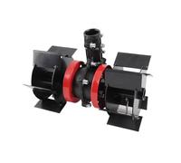 Qcwwy Roue de Désherbage, Mise à Niveau de L'ensemble D'accessoires de Désherbage Professionnel, Gain de Temps et D'énergie, Outil de Cultivateur Rotatif à 9 Dents, Motoculteur de (28mm)