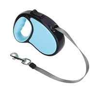 Qcwwy Ruban en Polyester Résistant sans Enchevêtrement, Laisse Rétractable pour Chien, Tracteur Télescopique, Ruban en Polyester Solide, sans Enchevêtrement, Frein à Une Main, Laisse de Marche pour