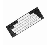 Qcwwy RVB 61 Touches Filaire en Mini-mécanicien Clavier de Jeu avec Rétroéclairage LED pour Le Secteur de L'Office, Conception Ergonomique (White)