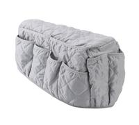 Qcwwy Sac de Rangement pour Accoudoir de canapé, 14 Poches Multifonctions Suspendues pour Télécommande TV, Annuaire Téléphonique avec Matériau pongé en Polyester de qualité Supérieure, Articles (GREY)