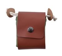 Qcwwy Sac de Recherche de Nourriture, Pochette de Recherche de Nourriture Pliable, Résistant à l'eau, Pliable, Marron, Champignon, Ceinture de Bushcraft, Sac à Outils pour Voyage,