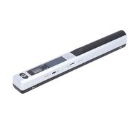 Qcwwy Scanner de Photos de Document Portable A4 Pratique Wand 900dpi Color Mobile Scanner pour Le Voyage (Silver)