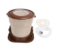 Qcwwy Sèche-linge Manuel, Mini-sèche-linge Portable, Essoreuse Compacte avec Couvercle Transparent Anti-poussière et Réduction du Bruit, Machine à Laver Non électrique pour Dortoi