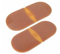 Qcwwy Semelle non renversée, semelle en caoutchouc avec bonne élasticité, résistance à l'usure pour marcher, réparer l'avant-pied/talon, idéal pour prolonger la vie des chaussures (talon)