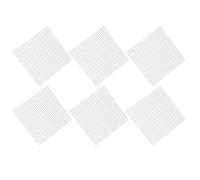 Qcwwy Séparateur de Grille 6 Pièces Diviseur de Grille Fonds d'aquarium Caisse d'isolation Plateau 'épissure de Coupe Filtre de Fond 'Aquarium Persienne pour Accessoires 'Aquarium à la Maison