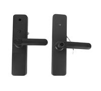 Qcwwy Serrure D'entrée à Empreinte Digitale, Cadenas électroniques Multifonctions avec Bouton de Verrouillage Intérieur, Alimentation de Secours de Type C, Quincaillerie de Meubles,