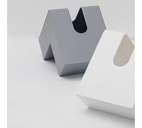 Qcwwy Simplicité Boîte de Boîte de Tissu en Plastique de Rangement de Tissus Multi-fonctionnalités pour le Bureau du Restaurant, de en Forme de Cœur pour Collègues, 1 X de (GRAY)