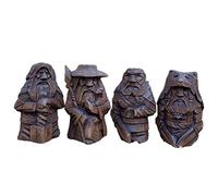 Qcwwy Statue Nordique D'Odin, Statue Viking D'Odin de Dark Ages, Figurines de la Mythologie Viking Nordique, Ornements Païens Nordiques, Ornements Artisanaux pour la