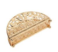 Qcwwy Supplies de Bureau Modèle de Fer Creux Rond Rond Vertical Tissu Paper Paper Stand Decor with Dry Coutures Adaptées à la Table à Manger de Cuisine Pertre de Terrasse en Métal Haulai