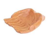 Qcwwy Support de Collection en Bois avec Mains Sculptées, Bols en MDF, Support de Collection en Bois, Présentoir de Souvenirs de Pierres Précieuses, de Jardinières Succulentes pour étagère,