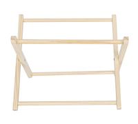 Qcwwy Support de Livre tissé en macramé Bohème avec Bois Poli, pour Salon, canapé, Pépinière, Rangement de Bureau Ai衍生词：Bohème Macramé Rack Tissé Porte-Revues Livre