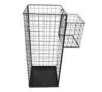 Qcwwy Support de Parapluie, Support de Parapluie Imperméable en Métal Rack de Parapluie Multifonctionnel Organisateur de Parapluie pour Les Entrailles Seau de Parapluie D'économie