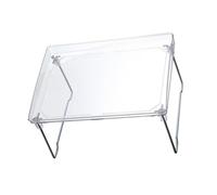 Qcwwy Support de Rangement de Bureau Pliable Organisateur Empilable Robuste en Pet et Acier Inoxydable pour Salle de Bain et Cuisine Idéal pour Les Organisateurs de Chaussures et de Cosmétiques