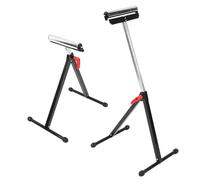 Qcwwy Support de Rouleau de Travail Pliable Support de Rouleau Simple Pliable Réglable de Travail en Tube d'acier Robuste pour Accessoires d'outils 'équipement de Banc de Scie 70X56Cm Home Hardware