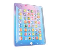 Qcwwy Tablette d'apprentissage pour Les Tout-Petits, pavé d'apprentissage Tactile éducatif, Lumière LED Douce, Tablette 'enseignement de l'anglais pour Les Enfants de 3 Ans et Plus