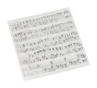 Qcwwy Tampon en Caoutchouc Transparent D'un Joint de Grattage Polyvalent pour Fabriquer une Carte de Création Familiale, des Matériaux en Caoutchouc Thermoplastique, des Notes de Musique