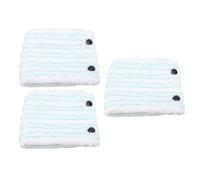 Qcwwy Tampons de Vadrouille Réutilisables Tampons de Vadrouille de Remplacement Ménagers 3 Pièces de en Microfibre de Remplacement Lavables et Réutilisables Recharges de de Plate Remplacer les Têtes