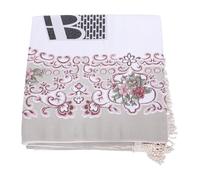 Qcwwy Tapis de Prière, Tapis en Coton brodé avec Glands pour la Méditation, à Genoux Doux pour Femmes, Hommes et Enfants (Brown)