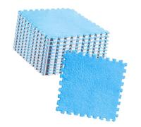 Qcwwy Tapis de Sol Puzzle en Peluche Antidérapant, Carreaux Emboîtables Découpables, Mousse Souple pour Salle de Jeux pour Enfants, 11,8 X 11,8 Pouces (#14)