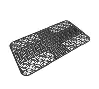Qcwwy Tapis d'évier de Cuisine en Silicone, Protecteur de Canalisation Résistant à la Chaleur et aux Rayures, Grille Inférieure Antidérapante pour Vaisselle, Casseroles et Poêles, Tapis de (BLACK)
