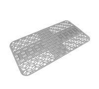Qcwwy Tapis d'évier de Cuisine en Silicone, Protecteur de Canalisation Résistant à la Chaleur et aux Rayures, Grille Inférieure Antidérapante pour Vaisselle, Casseroles et Poêles, Tapis de (GREY)
