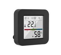 Qcwwy Télécommande Universelle Intelligente IR, Télécommande Infrarouge avec Moniteur de Température et d'humidité, WiFi BT, Double Mode pour Téléviseur, Ventilateur AC, Alexa Home Ai衍生词： Infrarouge