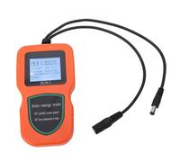 Qcwwy Testeur de Panneau Solaire, 5W-500W MPPT LCD Affichage de L'analyseur PV Multimètre Photovoltaïque avec des Câbles de Pince pour les Tests de Courant de Courte Circuit de Tension (ORANGE)