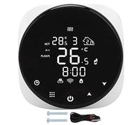 Qcwwy Thermostat Intelligent 16A, Régulateur de Température Programmable Wi-FI pour Chauffage au Sol électrique et Chaudière à Gaz, avec Programmation Hebdomadaire et Contrôle Via