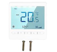 Qcwwy Thermostat Programmable, Contrôleur de Température économe en énergie, Dispositif LCD Grand écran de Haute Précision AC230V, Contrôleurs de Climat Numériques pour Salon,