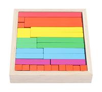 Qcwwy Tiles en Bois Flexibles Kit de Bâtons de Comptage coloré pour Enfants Numéro de Mathématiques Rod 3 Ans et Plus de Comptage des Outils D'apprentissage