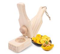 Qcwwy Tostones Presse-plantain 2 en 1 en Bois de Pin, Presse-banane, purée, purée, Moulins à Aliments, Outils, Gadgets de Cuisine pour Faire des Plantains Frits Farcis,