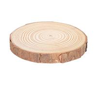 Qcwwy Tranches de Bois Naturel Non Fini pour l'artisanat, Bûches de Pin 11-12Cm pour les Projets de Bricolage, les Décorations et les Mariages (3 tailles 7~8 cm)