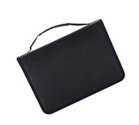 Qcwwy Trousse à Crayons Organisateur Design Pliable (Black) | Trousse portable avec poignée de transport Convient aux voyages Conception pliable 11,22 x 8,07 x 1,96 pouces Coutures en