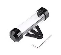 Qcwwy Tube de Disque Fiscal Universel pour Moto, Support étanche en Alliage d'aluminium pour Motos 11X2.6Cm, Stockage sécurisé pour les Documents Fiscaux (BLACK)