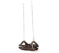 Qcwwy Tunnel de Cage pour Animaux de Compagnie Tunnel de Cage pour Animaux de Compagnie de Hamac Pivotant en Bois pour Petits de Petites Cages pour de