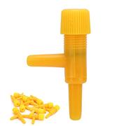 Qcwwy Valve d'air D'aquarium, Séparateur de Pompe à Air Réglable en Plastique en Forme de T avec Bouton de Commande pour Tube D'oxygène D'aquarium