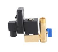 Qcwwy Vanne de Vidange Automatique, G1/2 DN15 AC110V AC230V, Vanne de Vidange électronique Temporisée avec Temps de Décharge Réglable, pour la Gestion des Condensats du Compresseur (230V)